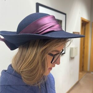 Vintage Principles Wool Felt Hat | Made in U.K. | 80s–90s Structured Style